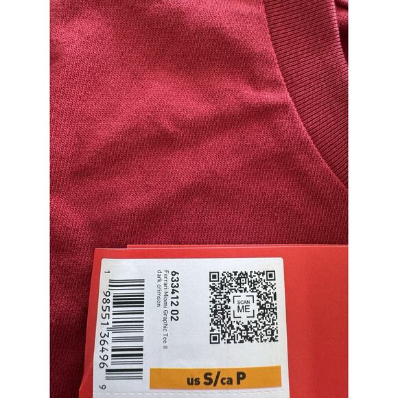 Puma x Scuderia Ferrari Miami Limited Edition Graphic Tee II Small Dark Crimnson - Picture 3 of 5